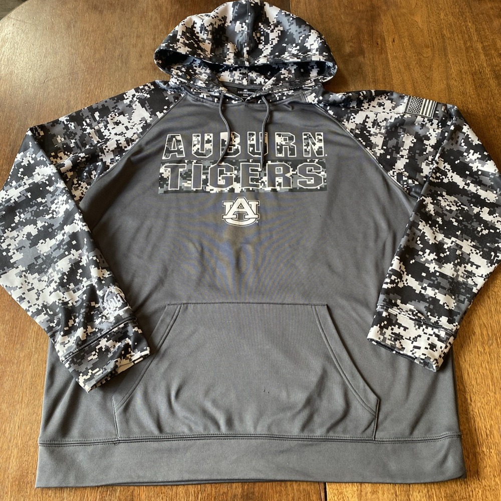 Auburn Tigers Sweatshirt Mens Medium Gray Sweater Hoodie Pullover College Men*
